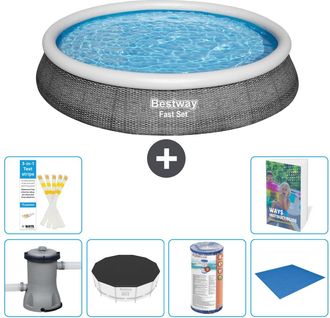 Bestway Piscina Bestway Fast Set Redonda - 396x84 Cm - 7-piezas S341