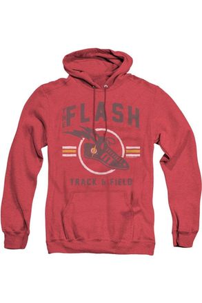 Gildan Justice League of America Track And Field Adult Heather Hoodie / Hooded Sweatshirt