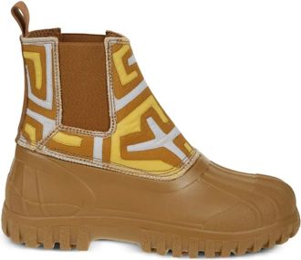 Diemme Chelsea laarzen met abstract patroon - Bruin