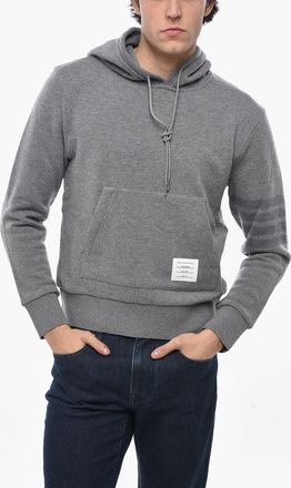 Thom Browne Maglia in Lana Vergine con Cappuccio e Tasca a Canguro Thom Browne