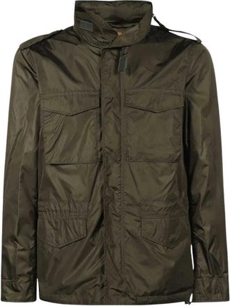 Aspesi Multi-pocket Nylon Jas - Heren - Zomerjassen - Groen - XS - Nylon - Jassen