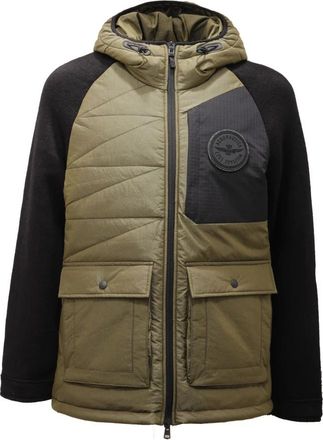 Aeronautica 202Af 411Ct 2740 Giacca C/Cappuccio - Heren - Winterjassen - Groen - 3XL - Wol - Jassen