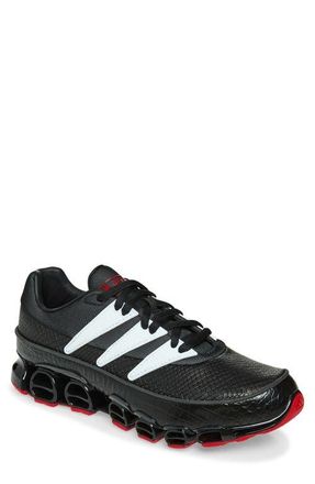 adidas Gender Inclusive Jabbar Low Sneaker in Core Black/White/Scarlet at Nordstrom, Size 10.5 Womens