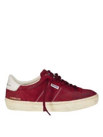 Golden Goose Burgundy Soul-Star Suede Sneakers