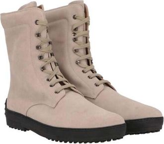 Tod's Mens Light Beige Boot, Size 7.5