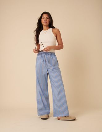Nobody's Child Blue Striped Shona Trousers