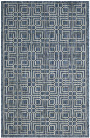 Safavieh Alfombra azul marino/gris 160 x 231 cm