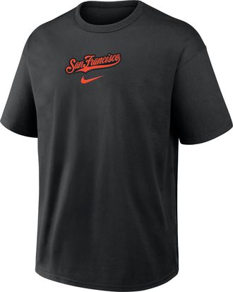 Nike San Francisco Giants City Name Max90 Nike Mens MLB T-Shirt in Black | 04T600AGIA-20N