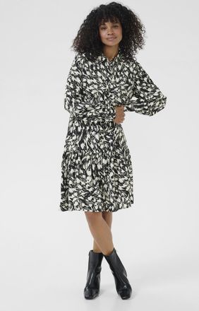 Kaffe Jurk KAjamie Jurk Loose fit black white