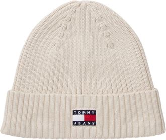 Tommy Jeans Muts met vlaglogo (Beige)