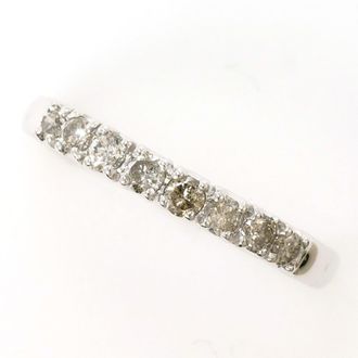 C&A White Gold White Gold (10K) Band Ring (Pre-Owned)