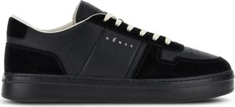 Hogan Black Lace Up Sneakers