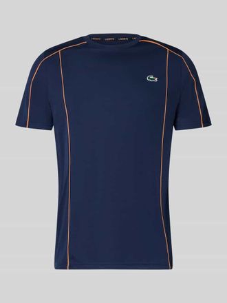 Lacoste Sport Regular Fit T-Shirt mit UV-Schutz 50+ in Dunkelblau, Gr&ouml;&szlig;e XXXL