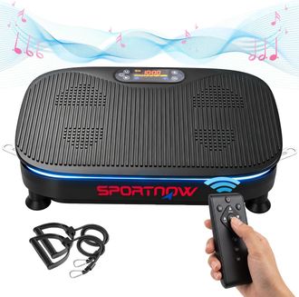 OEM Plataforma Vibratoria Con 99 Velocidades 3 Programas Altavoz Bluetooth Pantalla Led Mando A Distancia Bandas El&aacute;sticas