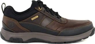 Dunham Mens Country Low Waterproof Shoes In Chocolate