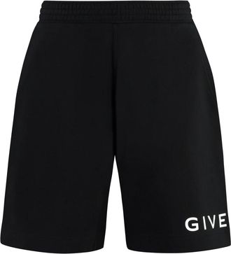 Givenchy Archetype Bermuda Shorts in Fleece - Heren - Korte Broeken - Zwart - XS - Katoen - Korte Broeken