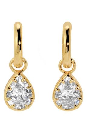 Lili Claspe Estelle Cubic Zirconia Drop Earrings in Gold at Nordstrom