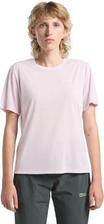 Jack Wolfskin Funktionsshirt JACK WOLFSKIN VONNAN S/S T W, Damen, Gr. XXL, lila (pale lavenda), Obermaterial: 100% Polyester, Shirts Funktionsshirt