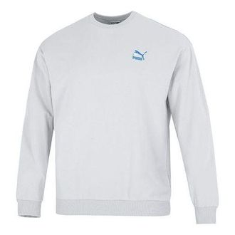 Puma Logo Crew Neck Sweatshirt Grey 538780-09