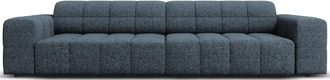 BLOOMINGLOFT 4-Sitzer Design Sofa Chicago mit Chenille-Bezug