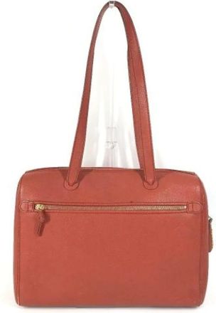 Chanel Pre-owned Shoulder Bags, female, Orange, Size: ONE SIZE Pre-owned Vintage Shoulder Bag