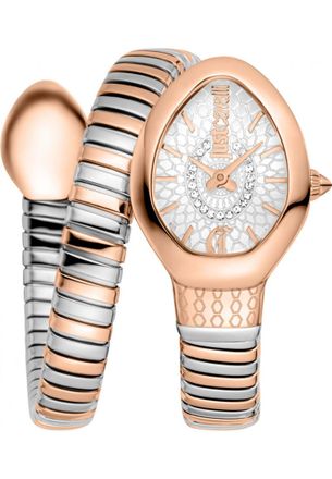 Just Cavalli Womens JC1L371M0075 Ladies Signature Snake Eclisse Watch - Rose Gold - One Size
