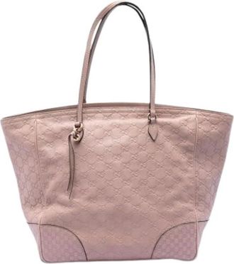 Gucci Pre-owned The Bree Tote Bag - Dames - Vintage Shopper - Roze - ONE Size - Leer - Vintage