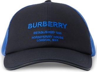 Burberry Horseferry baseball cap - men - Mesh/Cotton - S - Blue