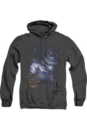 Gildan Batman Arkham Asylum Arkham Killer Croc Adult Heather Hoodie / Hooded Sweatshirt