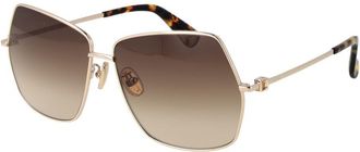 Max Mara Gold Metal Womens Sunglasses