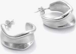 Yoj Molten Curve Earring in Silver at Nordstrom