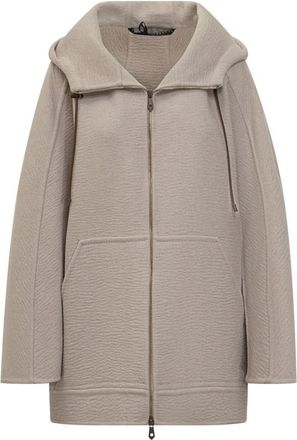 Max Mara Atelier Wool Coat - Dames - Parka Jassen - Grijs - XS - Wol - Jassen
