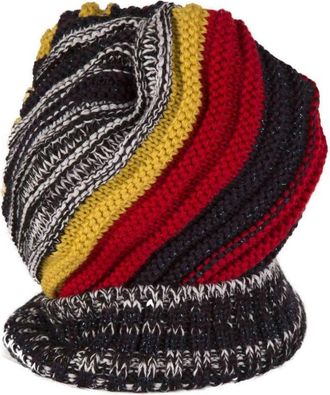 Missoni Gestreepte lurex muts - Dames - Hoeden - Veelkleurig - ONE Size - Wol - Accessoires