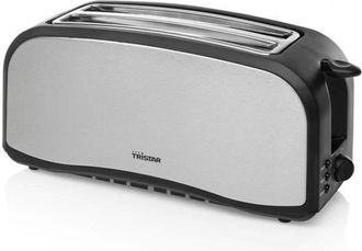 Tristar Stainless steel toaster - Tristar BR-1046 - 4 slices - Defrost function - 1400 Watt