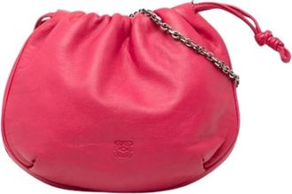 Loewe Pre-owned Bucket Bags, female, Pink, Size: ONE SIZE Pre-owned Leather Bucket Bag