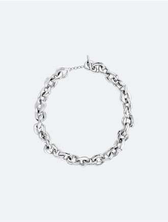 Calvin Klein Womens Bold Chain Link Necklace - Black