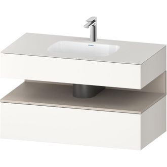 Duravit Qatego Lavabo Encastrado Con Base De Lavabo Consola, - Duravit