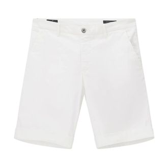Mason's Korte Broeken, Heren, Wit, L, Leer, Bermuda Shorts