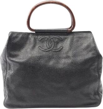 Chanel Pre-owned Handbags, female, Black, Size: ONE SIZE Pre-owned Leather handbags