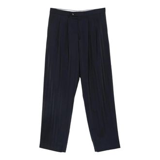 Lc23 Lc23, Broeken, Heren, Blauw, S, Wol, Marzotto Gessato Pence Pantalon