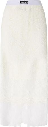 Pinko Midi Rok - Dames - Midirokken - Wit - M - Rokken