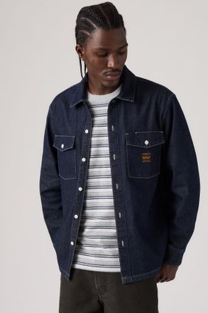 Levi's Worker Shirt - Men - 2XL - Dark Wash / Rinse Work Repeat Ii