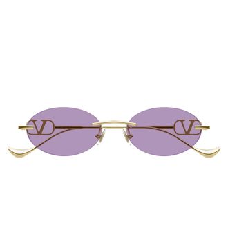Valentino Sunglasses Vg0032 S 004 Gold/Purple Women