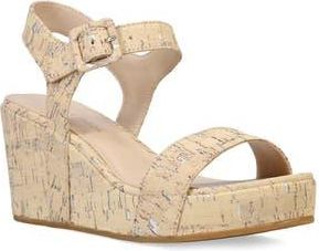 Pelle Moda Wiltz Ankle Strap Platform Wedge Sandal in White Washed at Nordstrom Rack, Size 6.5