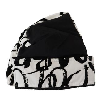Dolce & Gabbana Beanies, female, Black, Size: ONE SIZE Luxurious Leather Crossbody Bag with Gold-Plated Hardware
