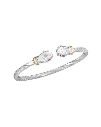 Phillip Gavriel 18K & Silver Ruby Cuff Bracelet
