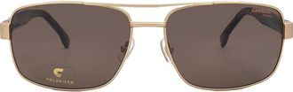 Carrera Polarized Bronze Rectangular Mens Sunglasses CARRERA 8063/S 0AOZ/SP 60