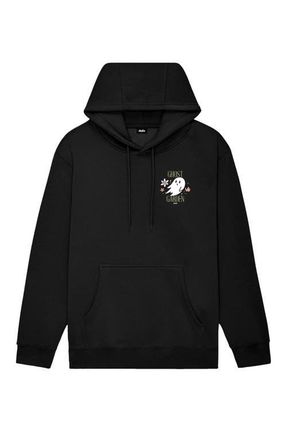 Dalix Womens Ghost Garden Hoodie in Black at Nordstrom, Size Xx-Large