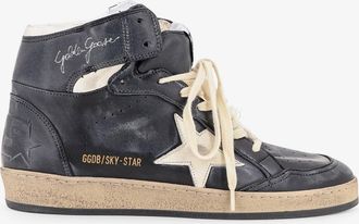 Golden Goose Sneakers Sky Star in pelle con effetto used - GOLDEN GOOSE DELUXE BRAND - gender_Man
