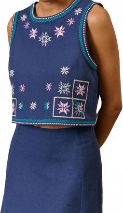 Louise Misha Irane Canvas Tank Top In Midnight